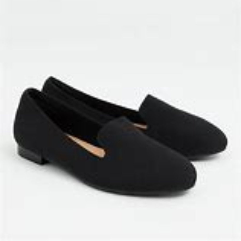 Torrid Black Stretch Knit Loafer (WW)